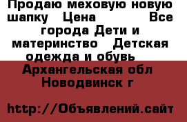 Продаю меховую новую шапку › Цена ­ 1 000 - Все города Дети и материнство » Детская одежда и обувь   . Архангельская обл.,Новодвинск г.